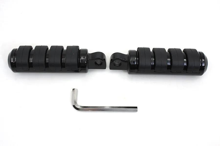 Wyatt Gatling Small Cats Paw Footpeg Set in Black - Part Number 72281BK by Wyatt Gatling