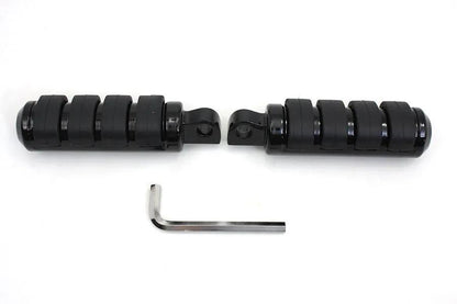 Wyatt Gatling Small Cats Paw Footpeg Set in Black - Part Number 72281BK by Wyatt Gatling