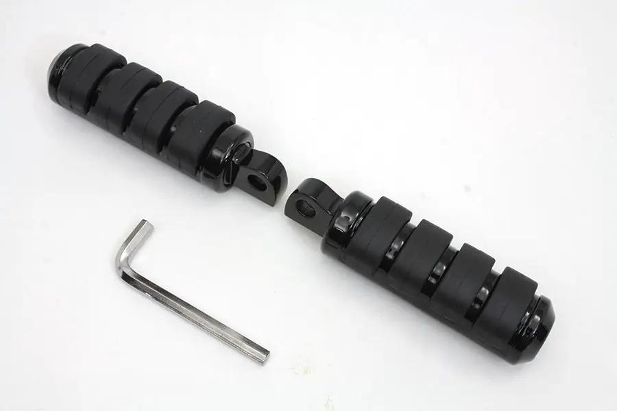 Wyatt Gatling Small Cats Paw Footpeg Set in Black - Part Number 72281BK by Wyatt Gatling