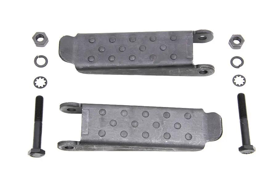 V-Twin Parkerized Combat Footpeg Set for Harley-Davidson WWII Style Riding Experience by V-Twin