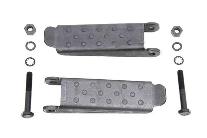 V-Twin Parkerized Combat Footpeg Set for Harley-Davidson WWII Style Riding Experience by V-Twin