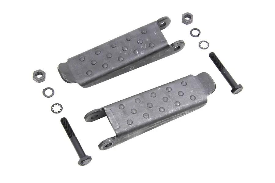 V-Twin Parkerized Combat Footpeg Set for Harley-Davidson WWII Style Riding Experience by V-Twin