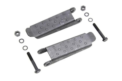 V-Twin Parkerized Combat Footpeg Set for Harley-Davidson WWII Style Riding Experience by V-Twin