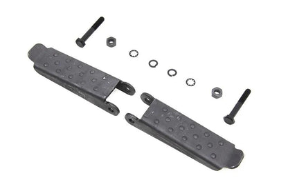 V-Twin Parkerized Combat Footpeg Set for Harley-Davidson WWII Style Riding Experience by V-Twin