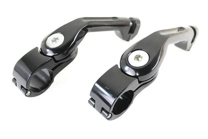 Wyatt Gatling Adjustable Footpeg Mount Kit Black (Part #77433B) by Wyatt Gatling