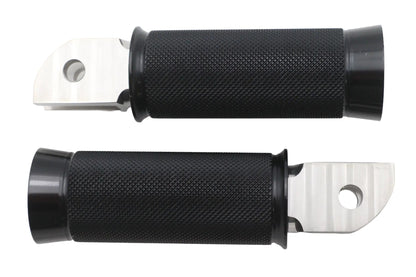 V-Twin M8 Speedster Driver Footpeg Set Black for Harley Davidson Models by V-Twin
