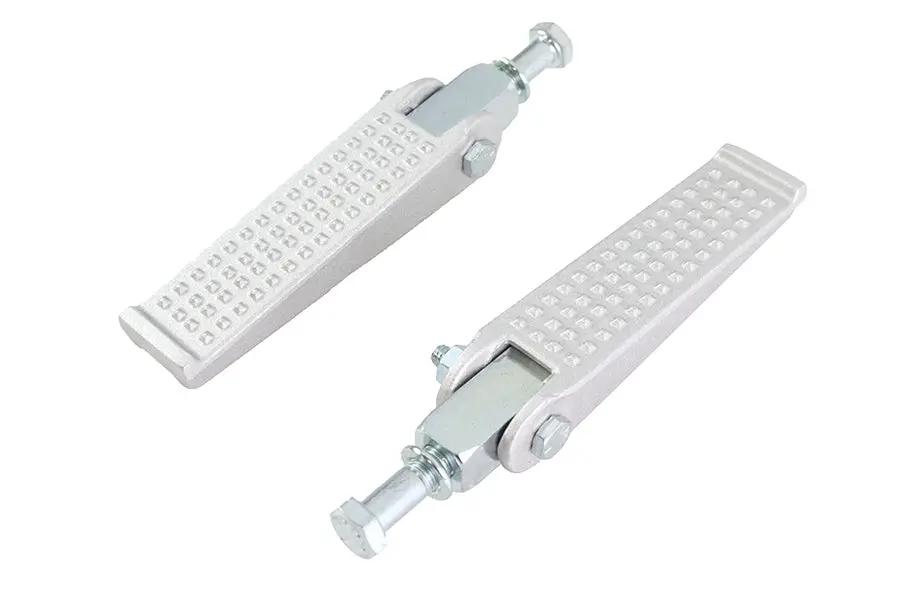 V-Twin Anderson Chopper Style Footpeg Set with Sand Cast Finish and 7/16 in Thread Mounts by V-Twin