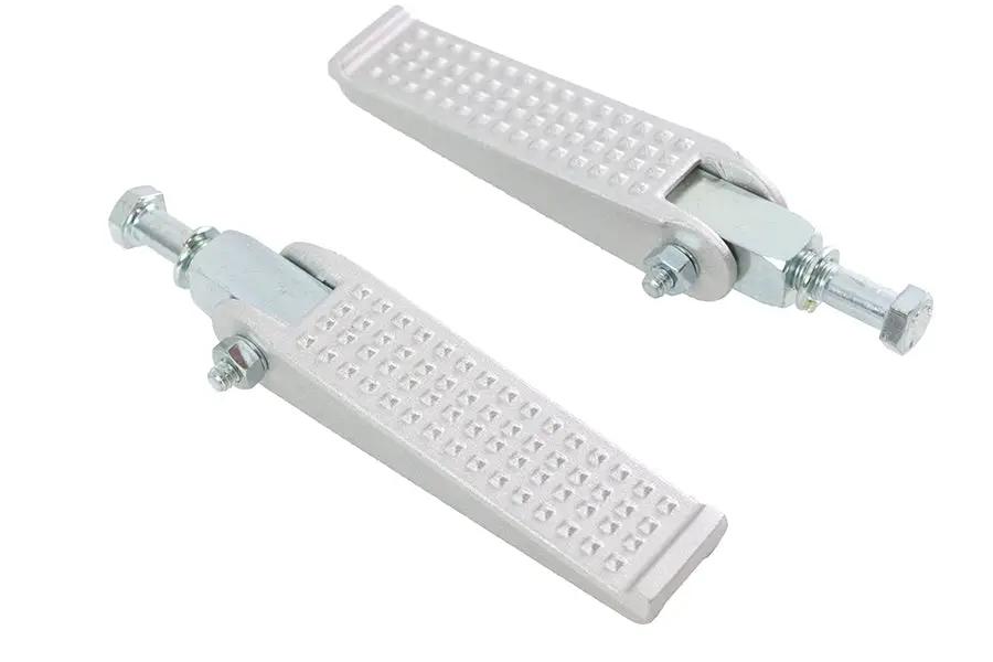 V-Twin Anderson Chopper Style Footpeg Set with Sand Cast Finish and 7/16 in Thread Mounts by V-Twin