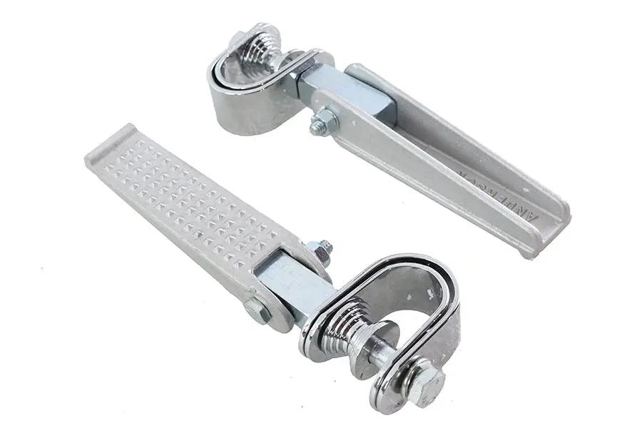 V-Twin Anderson Clamp on Footpeg Set - Chopper Style with Sand Cast Finish by V-Twin