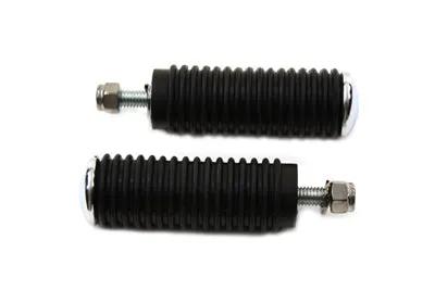 V-Twin Black Brake and Shifter Peg Set with 3/8 inch x 16 Threaded Stud by V-Twin