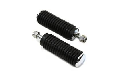 V-Twin Black Brake and Shifter Peg Set with 3/8 inch x 16 Threaded Stud by V-Twin