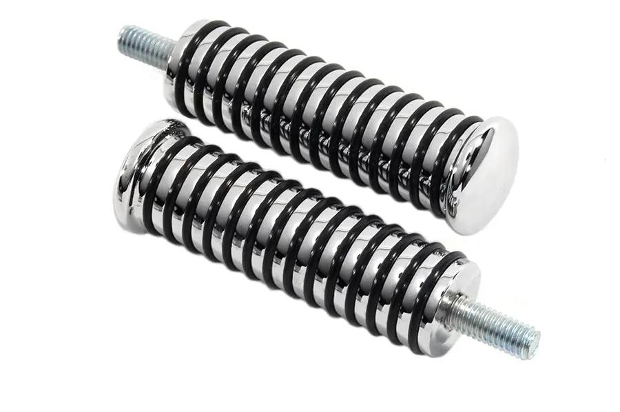 V-Twin Chrome Brake and Shifter Peg Set with 3/8 Inch Threaded Stud - Model 27-1520 by V-Twin