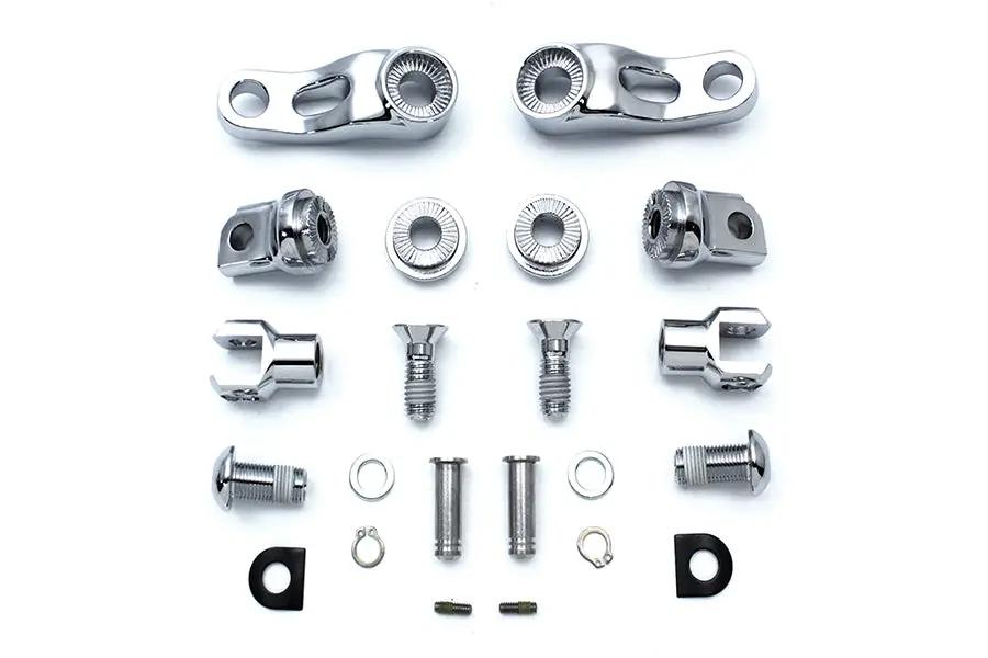 Wyatt Gatling Adjustable Passenger Footpeg Mount Kit Chrome - Part 63190 by Wyatt Gatling