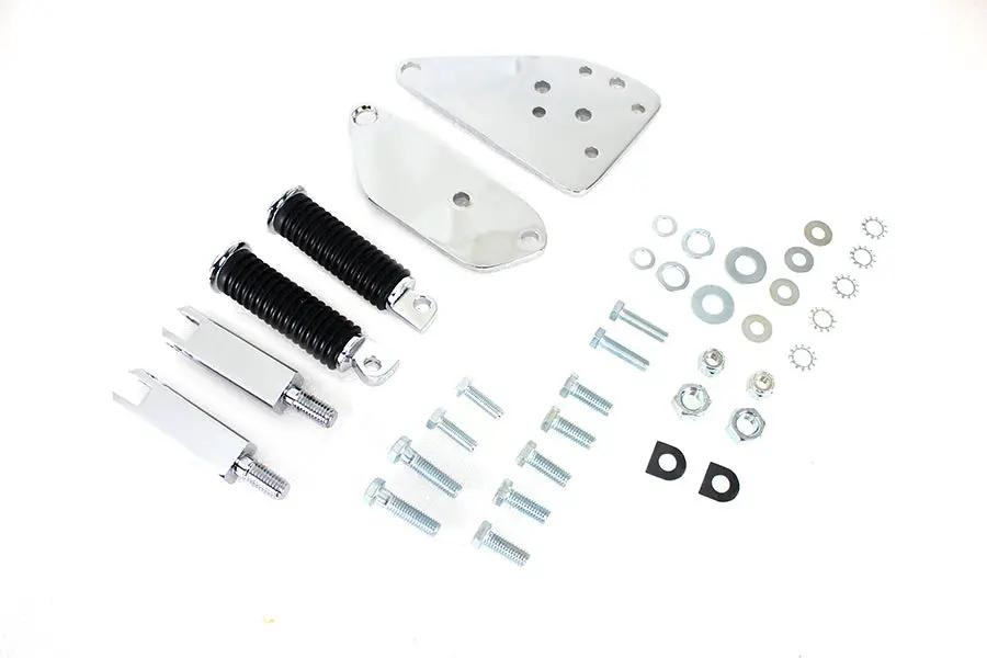 V-Twin Chrome Highway Bar Kit with Stock Footpeg for Harley Davidson Fx 1971-1980 by V-Twin