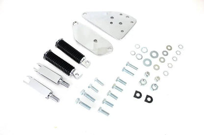 V-Twin Chrome Highway Bar Kit with Stock Footpeg for Harley Davidson Fx 1971-1980 by V-Twin