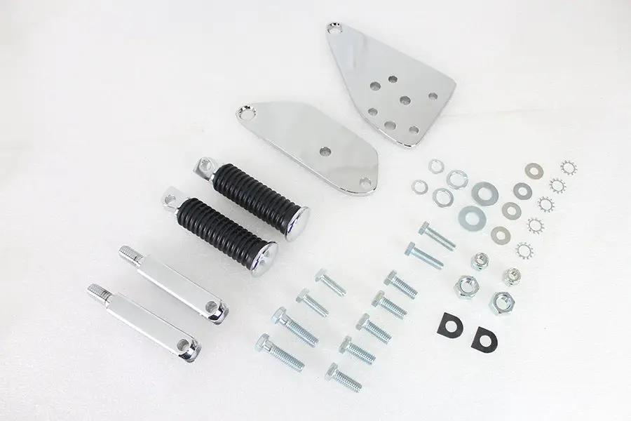 V-Twin Chrome Highway Bar Kit with Stock Footpeg for Harley Davidson Fx 1971-1980 by V-Twin