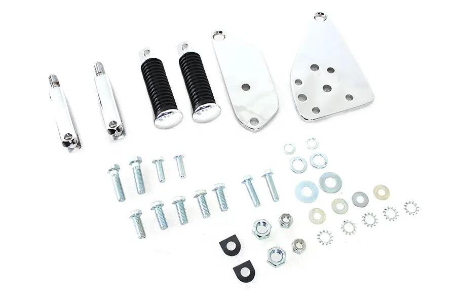 V-Twin Chrome Highway Bar Kit with Stock Footpeg for Harley Davidson Fx 1971-1980 by V-Twin