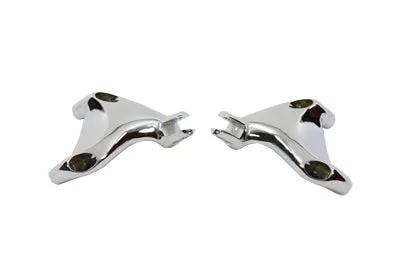 V-Twin Chrome Passenger Footpeg Bracket Set for Harley Davidson XLH (2004-2013) by V-Twin