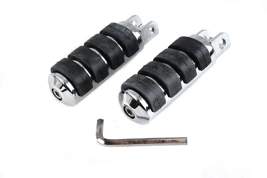 Wyatt Gatling Large Cats Paw Footpeg Set with Rubber Pads for Motorcycle Comfort and Vibration Reduction by Wyatt Gatling