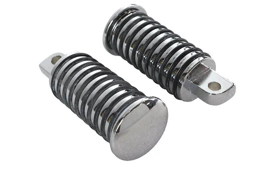 Wyatt Gatling O-Ring Style Chrome Footpeg Set for Harley Davidson Softail Models by Wyatt Gatling