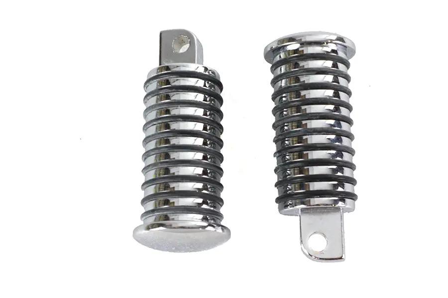 Wyatt Gatling O-Ring Style Chrome Footpeg Set for Harley Davidson Softail Models by Wyatt Gatling