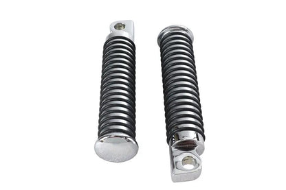 Wyatt Gatling O-Ring Style Extended Footpeg Set Chrome for FX Models and Highway Bars by Wyatt Gatling