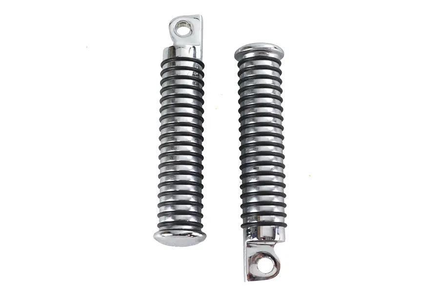 Wyatt Gatling O-Ring Style Extended Footpeg Set Chrome for FX Models and Highway Bars by Wyatt Gatling