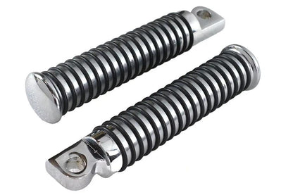 Wyatt Gatling O-Ring Style Extended Footpeg Set Chrome for FX Models and Highway Bars by Wyatt Gatling