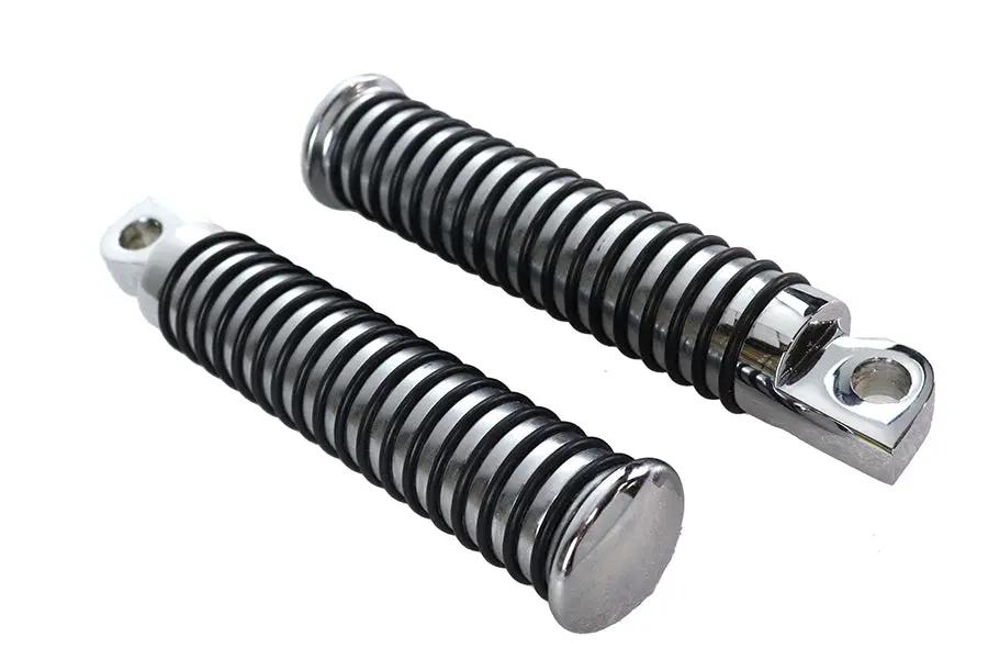 Wyatt Gatling O-Ring Style Extended Footpeg Set Chrome for FX Models and Highway Bars by Wyatt Gatling