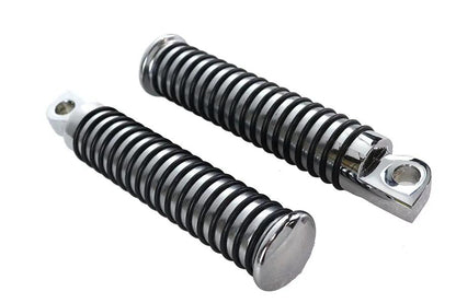 Wyatt Gatling O-Ring Style Extended Footpeg Set Chrome for FX Models and Highway Bars by Wyatt Gatling