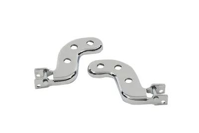 Wyatt Gatling Chrome Buddy Seat Footpeg Bracket Set for Harley Davidson EL & FL Models by Wyatt Gatling