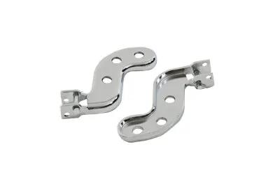 Wyatt Gatling Chrome Buddy Seat Footpeg Bracket Set for Harley Davidson EL & FL Models by Wyatt Gatling