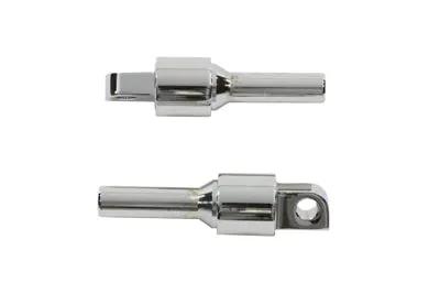 Wyatt Gatling 04791EA Chrome 1 Inch Extended Footpeg Mount Yoke Set for Cats Paw Style Footpegs by Wyatt Gatling