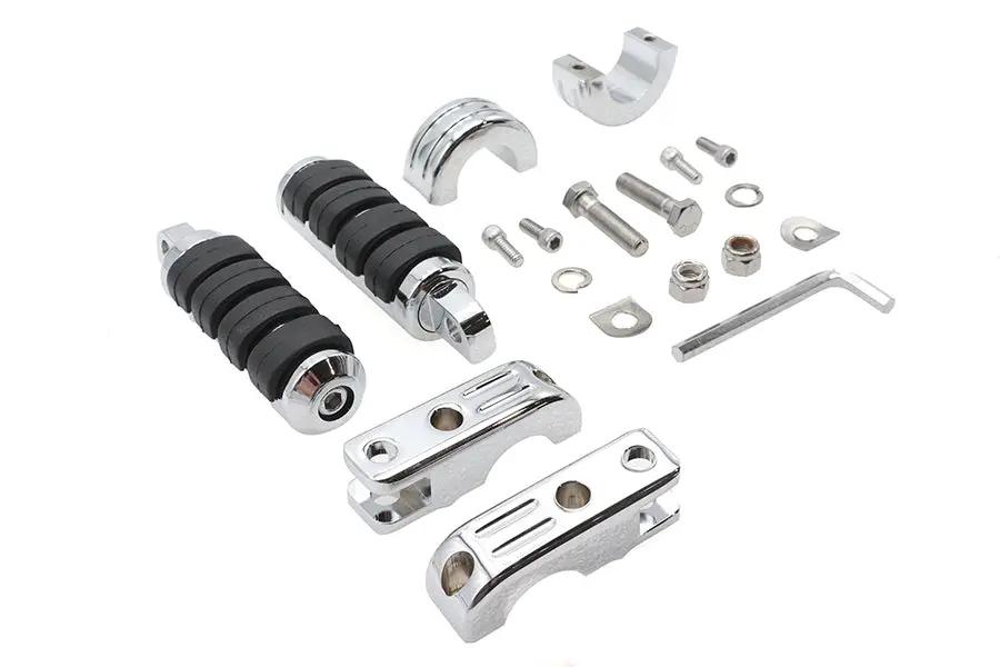 Wyatt Gatling Magna Ring Style Large Footpeg Set for Motorcycles by Wyatt Gatling