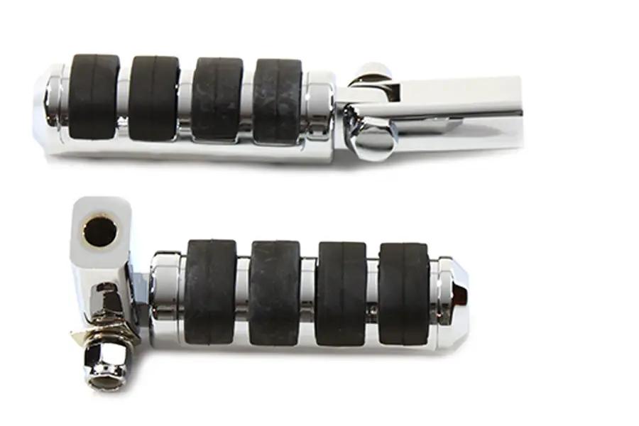 V-Twin Passenger Footpeg Set Soft Paw Chrome for Harley Davidson XL Models by V-Twin