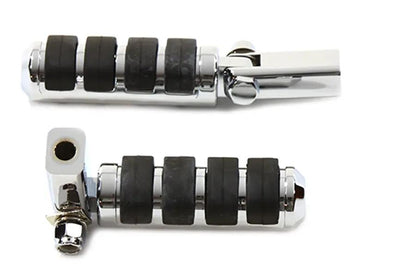 V-Twin Passenger Footpeg Set Soft Paw Chrome for Harley Davidson XL Models by V-Twin