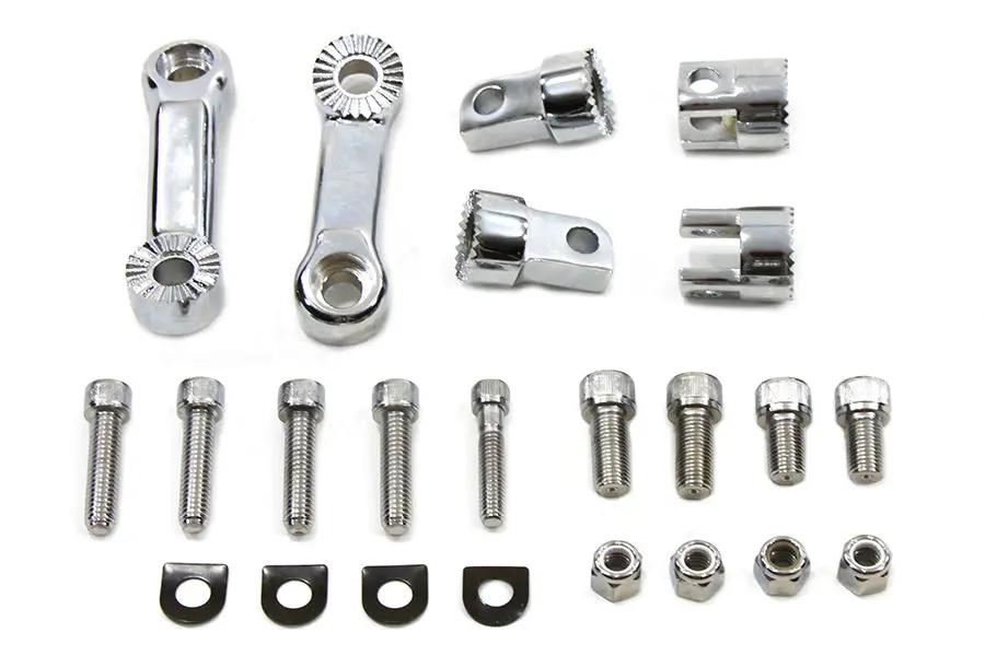 Wyatt Gatling Driver Footpeg Mount Set for Harley Davidson FXST Models – Adjustable, Fits 1984-1993 by Wyatt Gatling