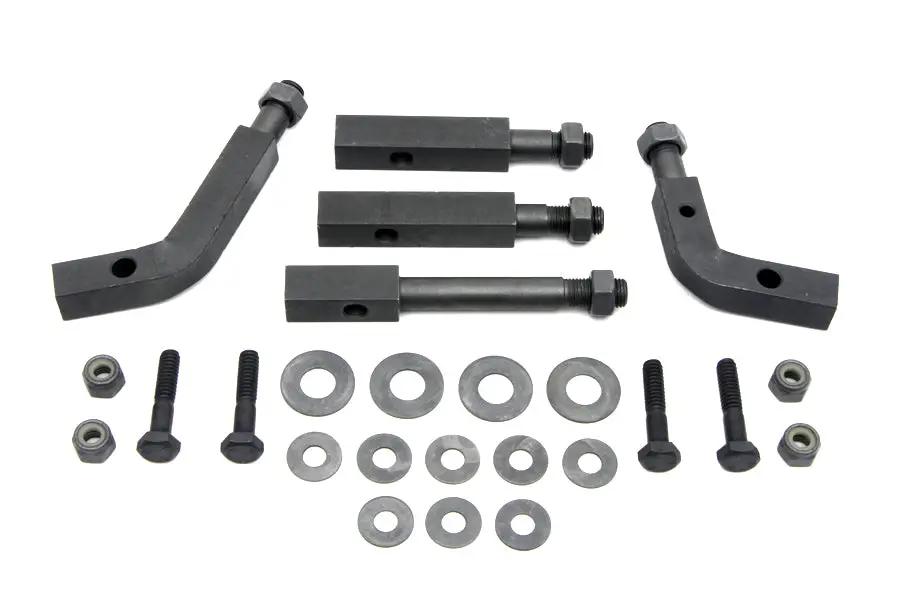 Wyatt Gatling Footboard Mount Bracket Kit Parkerized for Harley Davidson EL 1936-1945 by Wyatt Gatling