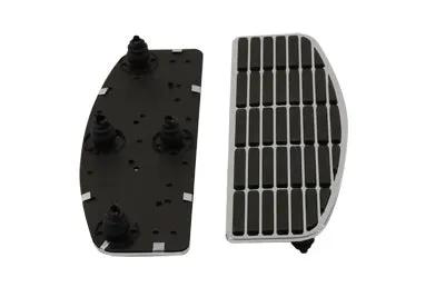 V-Twin Chrome D Shaped Footboard Insert Set for Harley Davidson FL Models by V-Twin