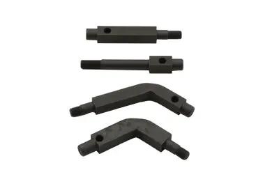 Wyatt Gatling Replica Footboard Mount Bracket Kit Black for Harley Davidson FL Models by Wyatt Gatling