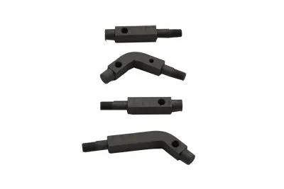 Wyatt Gatling Replica Footboard Mount Bracket Kit Black for Harley Davidson FL Models by Wyatt Gatling