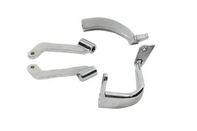 V-Twin Chrome Footboard Mount Bracket Set for Harley Davidson FLT 1983-1992 by V-Twin