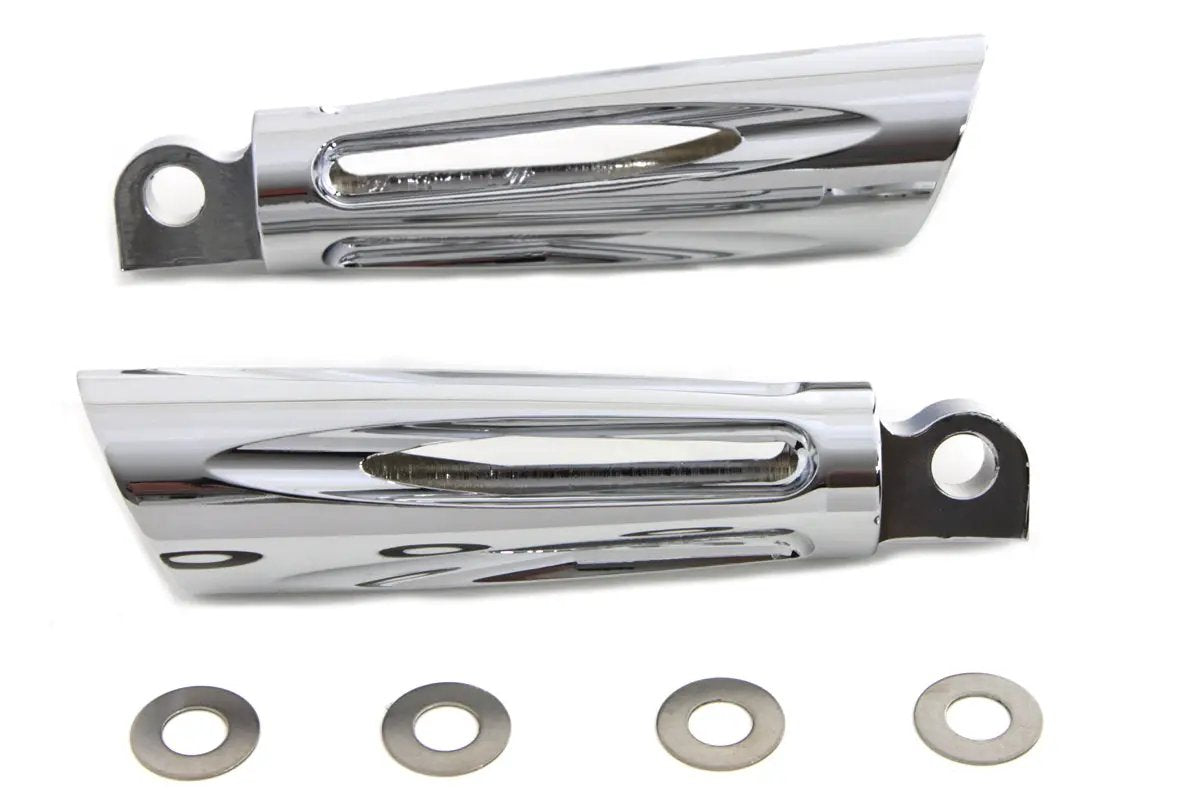 V-Twin Slasher Style Footpeg Set for Harley-Davidson Softail Models by V-Twin