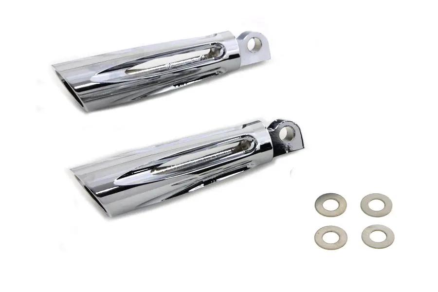 V-Twin Slasher Style Footpeg Set for Harley-Davidson Softail Models by V-Twin