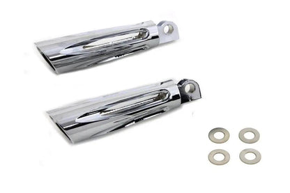 V-Twin Slasher Style Footpeg Set for Harley-Davidson Softail Models by V-Twin