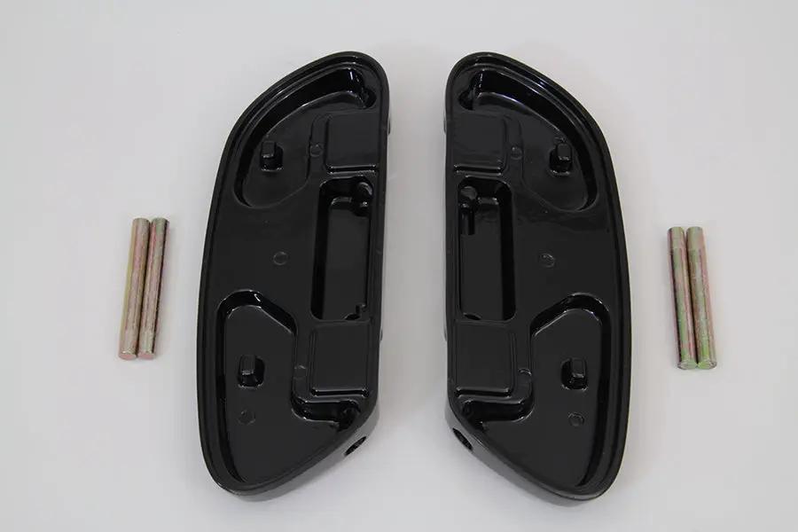 Wyatt Gatling Passenger Footboard Set Black for Harley Davidson FLT Models (Part #3022) by Wyatt Gatling