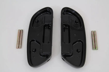Wyatt Gatling Passenger Footboard Set Black for Harley Davidson FLT Models (Part #3022) by Wyatt Gatling