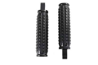 Wyatt Gatling 78070B Black Grained Style Footpeg Set for Harley Davidson Softail Models by Wyatt Gatling