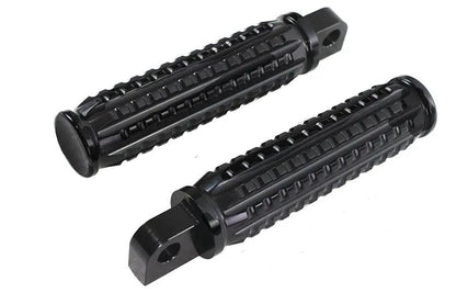 Wyatt Gatling 78070B Black Grained Style Footpeg Set for Harley Davidson Softail Models by Wyatt Gatling