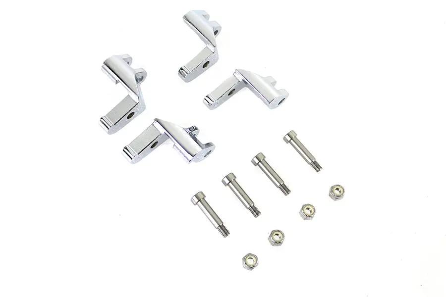 V-Twin Driver Footboard Relocator Kit Chrome for Harley Davidson FLHR and FLHRC Models by V-Twin